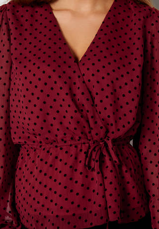 Phebe dot blouse