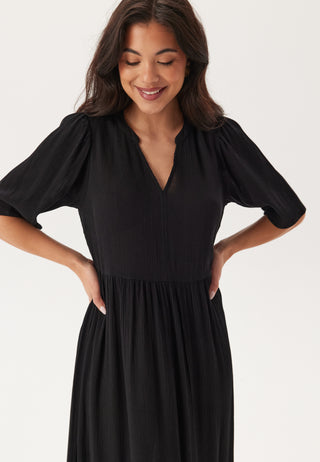 Puff Sleeve Viscose Dress