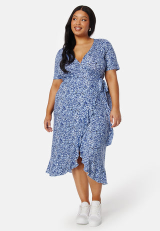 Frill S/S Wrap Dress