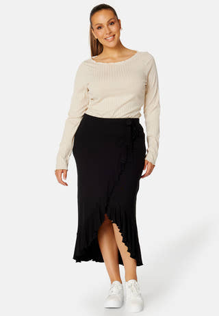 Frill Wrap Skirt