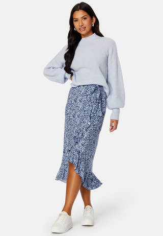 Frill Wrap Skirt