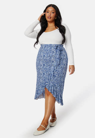 Frill Wrap Skirt