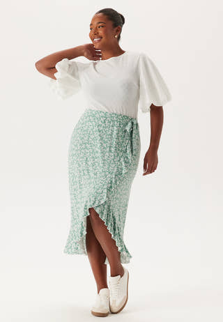 Frill Wrap Skirt