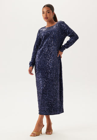 Sequin Long Midi Dress