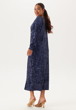 Sequin Long Midi Dress