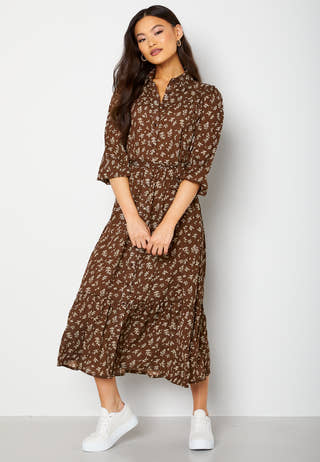 Serene puff sleeve dress