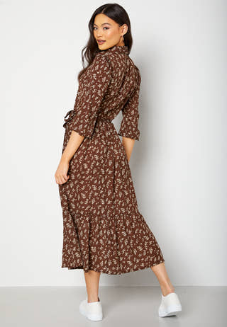 Serene puff sleeve dress