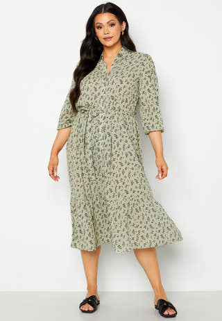 Serene puff sleeve dress