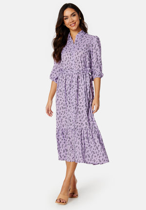 Serene puff sleeve dress
