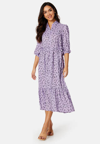 Serene puff sleeve dress