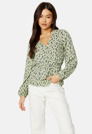 Serene wrap blouse