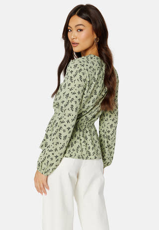 Serene wrap blouse