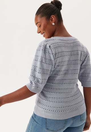 Short Sleeve Knit Sweater