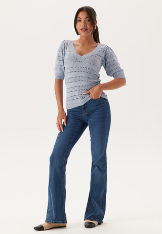 Short Sleeve Knit Sweater