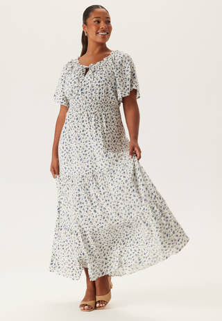 Smock Maxi Viscose Dress