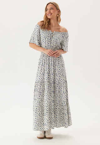 Smock Maxi Viscose Dress