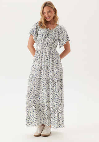 Smock Maxi Viscose Dress