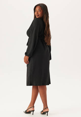 Sparkling Midi Wrap Dress