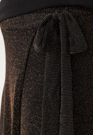 Sparkling Wrap Midi Skirt