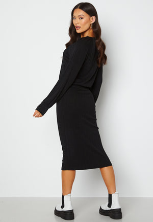 Stella o-neck midi dress