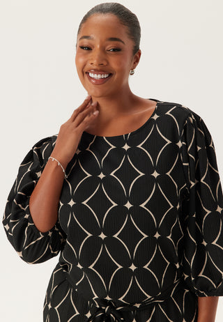 Structure Flounce Midi Dress