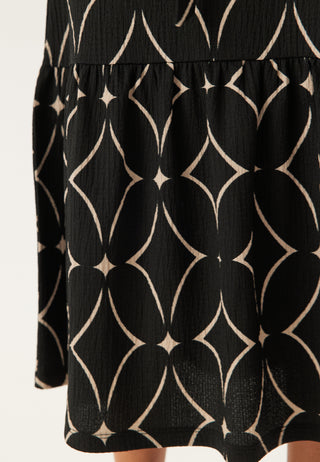 Structure Flounce Midi Dress