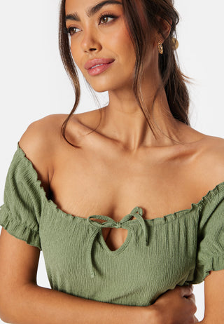 Structure Maxi Slit Dress