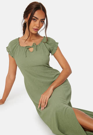 Structure Maxi Slit Dress