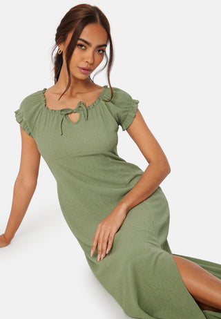 Structure Maxi Slit Dress