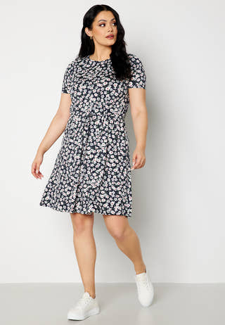 Tova short sleeve drawstring dress