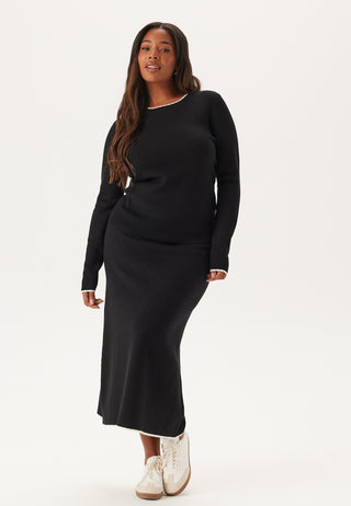 Viscose Contrast Knitted Skirt