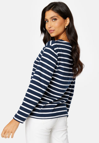Yulia striped top