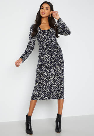 Ziva twisted midi dress