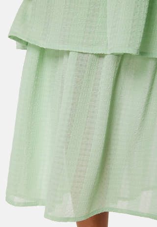 Butterfly Sleeve Flounce Dress