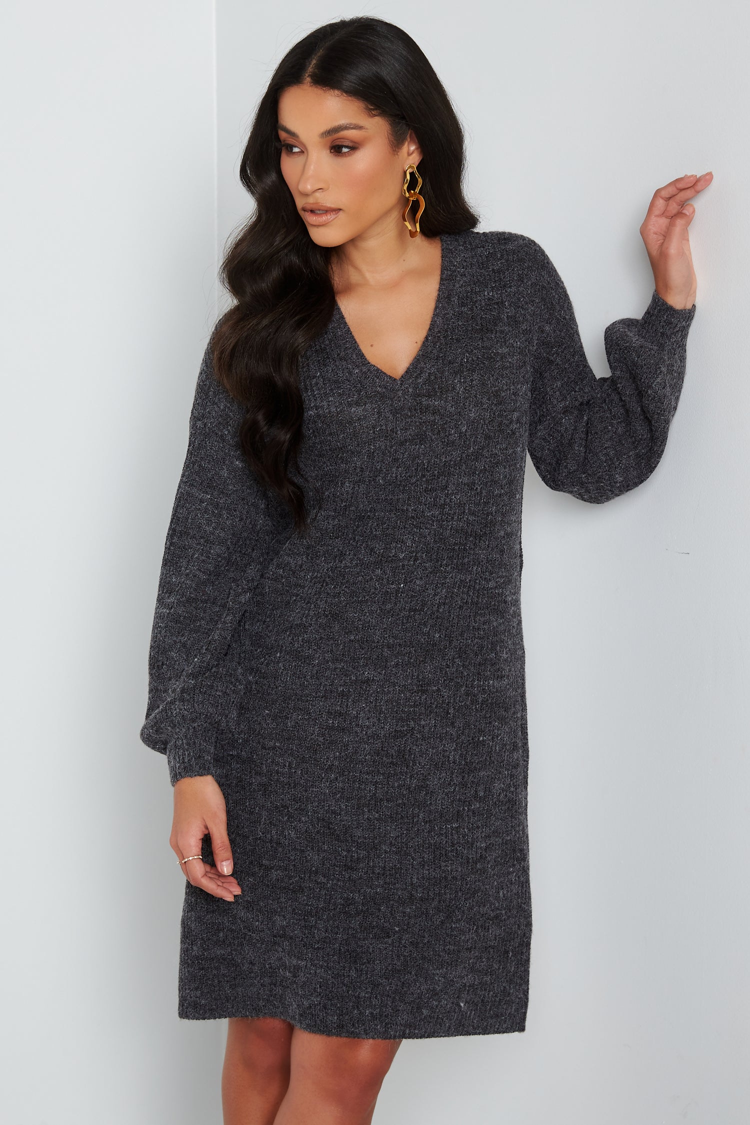 Ichi - Novo Dress - Dresses - Grey