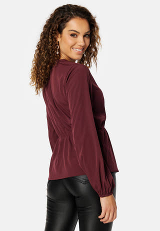 Ellen L/S Peplum Top