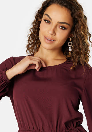 Ellen L/S Peplum Top