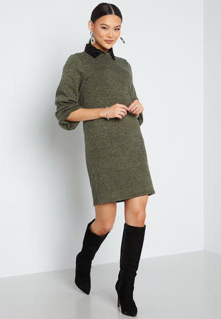 Emma L/S High Neck Dress