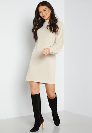 Emma L/S High Neck Dress