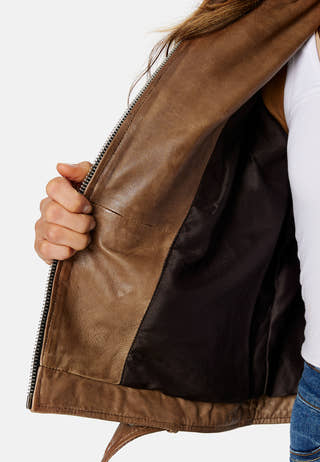 Rachel Leather Biker