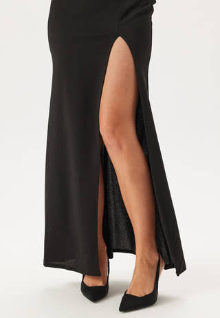 Halter Neck Maxi Dress With Split