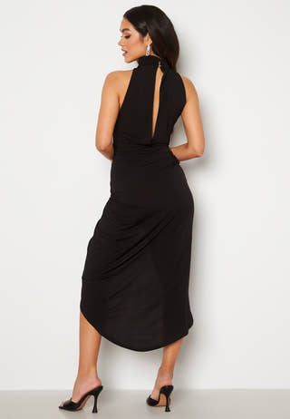 High Neck Rouch Dress