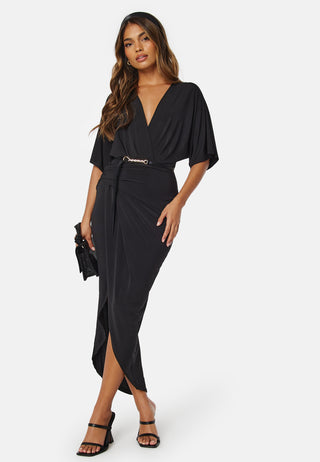 Kimono Sleeve Rouch Dress