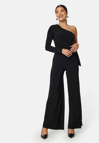 Long Sleeve One Shoulder Jumpsuit