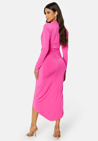 Long Sleeve Rouch Dress