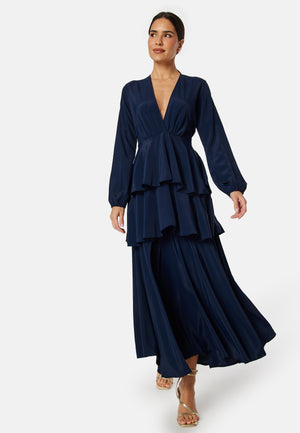 Long Sleeve Tiered Maxi Dress