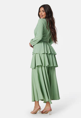 Long Sleeve Tiered Maxi Dress