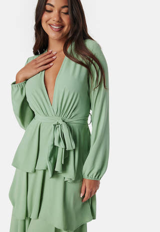 Long Sleeve Tiered Maxi Dress