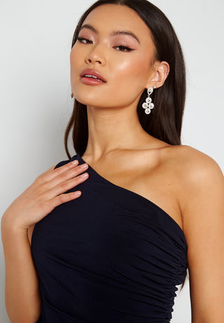 One Shoulder Rouch Dress