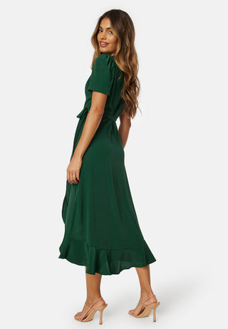 Short Sleeve Wrap Dress